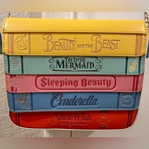 Loungefly Disney Princess Books Classics Cross Body Bag